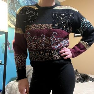 Wool Sweater with 3D Detailing